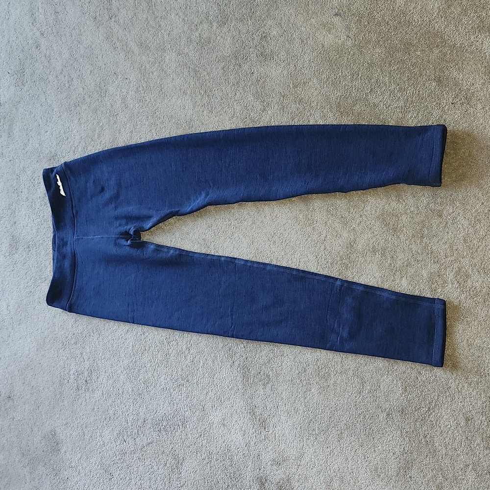 Girls Eddie Bauer Extra Mile Plush Lined Leggings, Heather Bright Navy, size XL